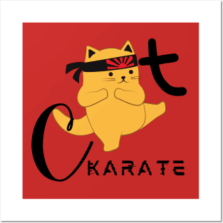 Cute KARATE Cat Posters and Art